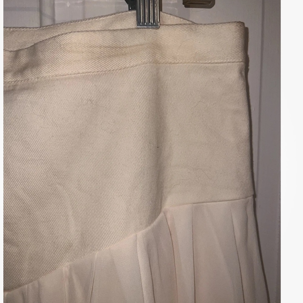 NEW The Bright Side Nomad Midi Skirt Denim Chiffon High Waist Rocky Barnes L - Picture 13 of 16